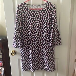 Crown & Ivy Pink and blue Polka Dot dress